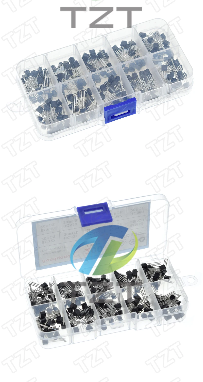 TZT 1BOX 200pcs=10 Values*20pcs BC327/BC337/BC517/BC547/BC548/BC549/BC550 BC556/BC557/BC558 For Power module