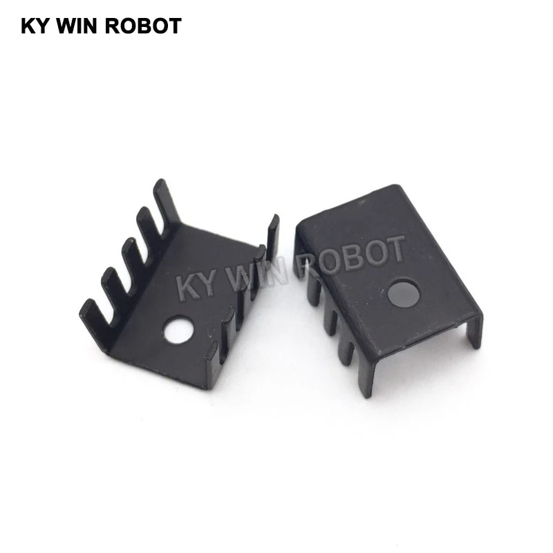 10PCS Black 15*10*20MM Triode Heat Sink 10*15*20MM TO-220 TO220 Transistor Aluminum Radiator Heat Sink Cooler Cooling 20*15*10MM