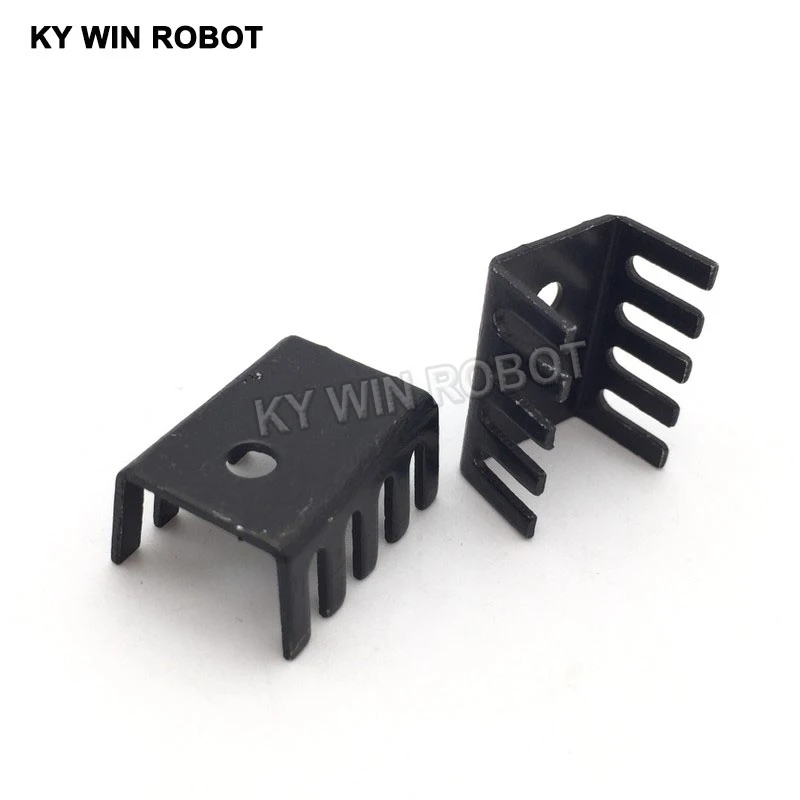 10PCS Black 15*10*20MM Triode Heat Sink 10*15*20MM TO-220 TO220 Transistor Aluminum Radiator Heat Sink Cooler Cooling 20*15*10MM