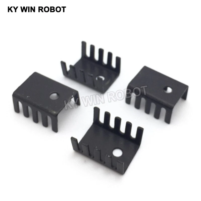10PCS Black 15*10*20MM Triode Heat Sink 10*15*20MM TO-220 TO220 Transistor Aluminum Radiator Heat Sink Cooler Cooling 20*15*10MM