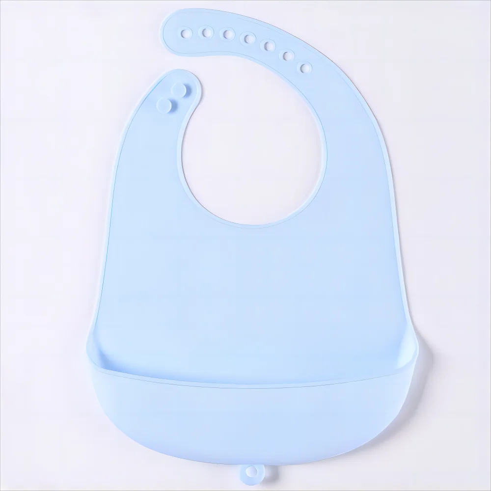 1/2pcs Food Grade Silicone Baby Eating Bibs Easy to Clean Baby Bibs Drool Towels Waterproof Children Silicone Drool Bibs