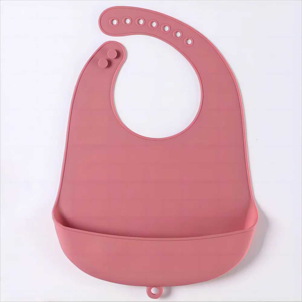 1/2pcs Food Grade Silicone Baby Eating Bibs Easy to Clean Baby Bibs Drool Towels Waterproof Children Silicone Drool Bibs