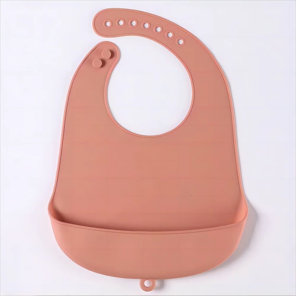 1/2pcs Food Grade Silicone Baby Eating Bibs Easy to Clean Baby Bibs Drool Towels Waterproof Children Silicone Drool Bibs