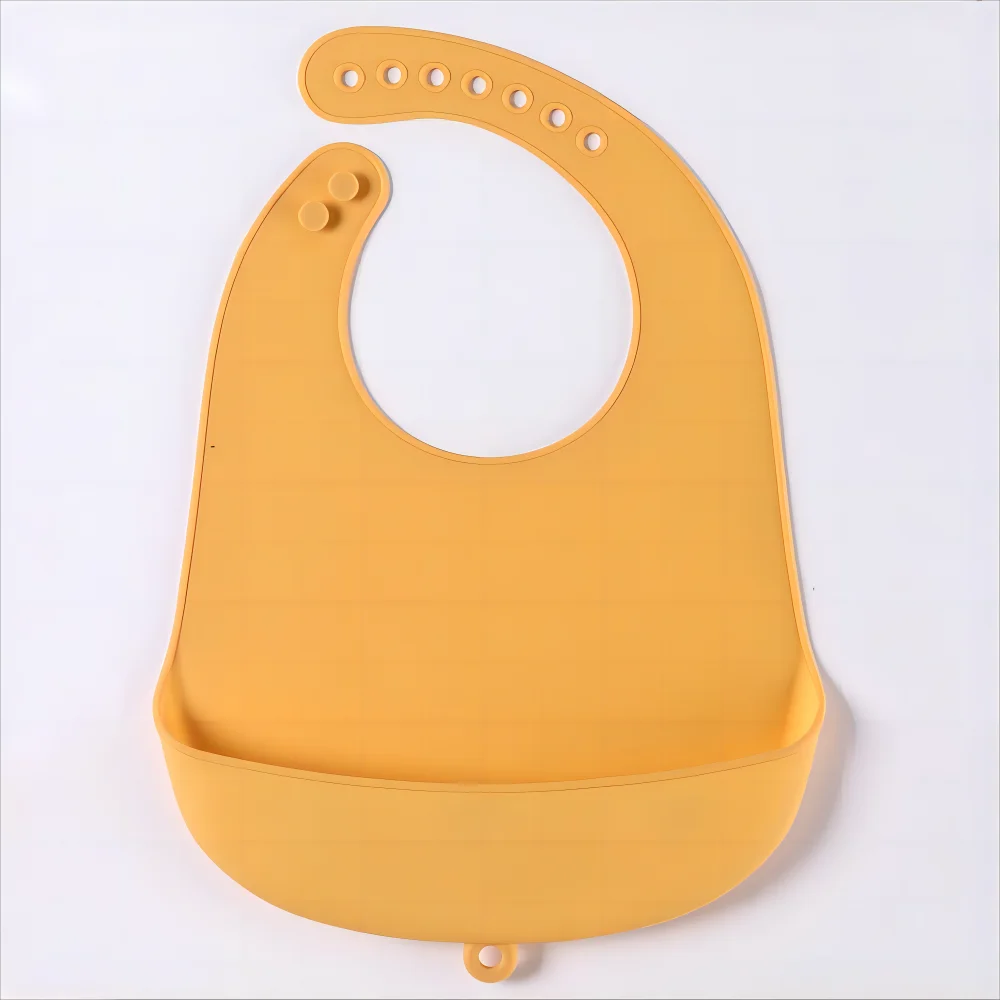 1/2pcs Food Grade Silicone Baby Eating Bibs Easy to Clean Baby Bibs Drool Towels Waterproof Children Silicone Drool Bibs