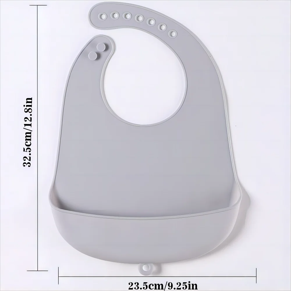 1/2pcs Food Grade Silicone Baby Eating Bibs Easy to Clean Baby Bibs Drool Towels Waterproof Children Silicone Drool Bibs