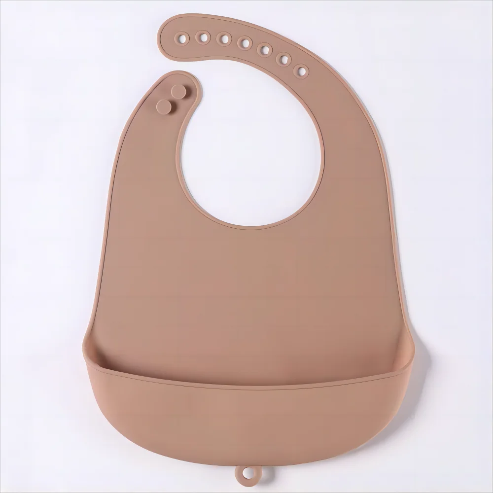 1/2pcs Food Grade Silicone Baby Eating Bibs Easy to Clean Baby Bibs Drool Towels Waterproof Children Silicone Drool Bibs