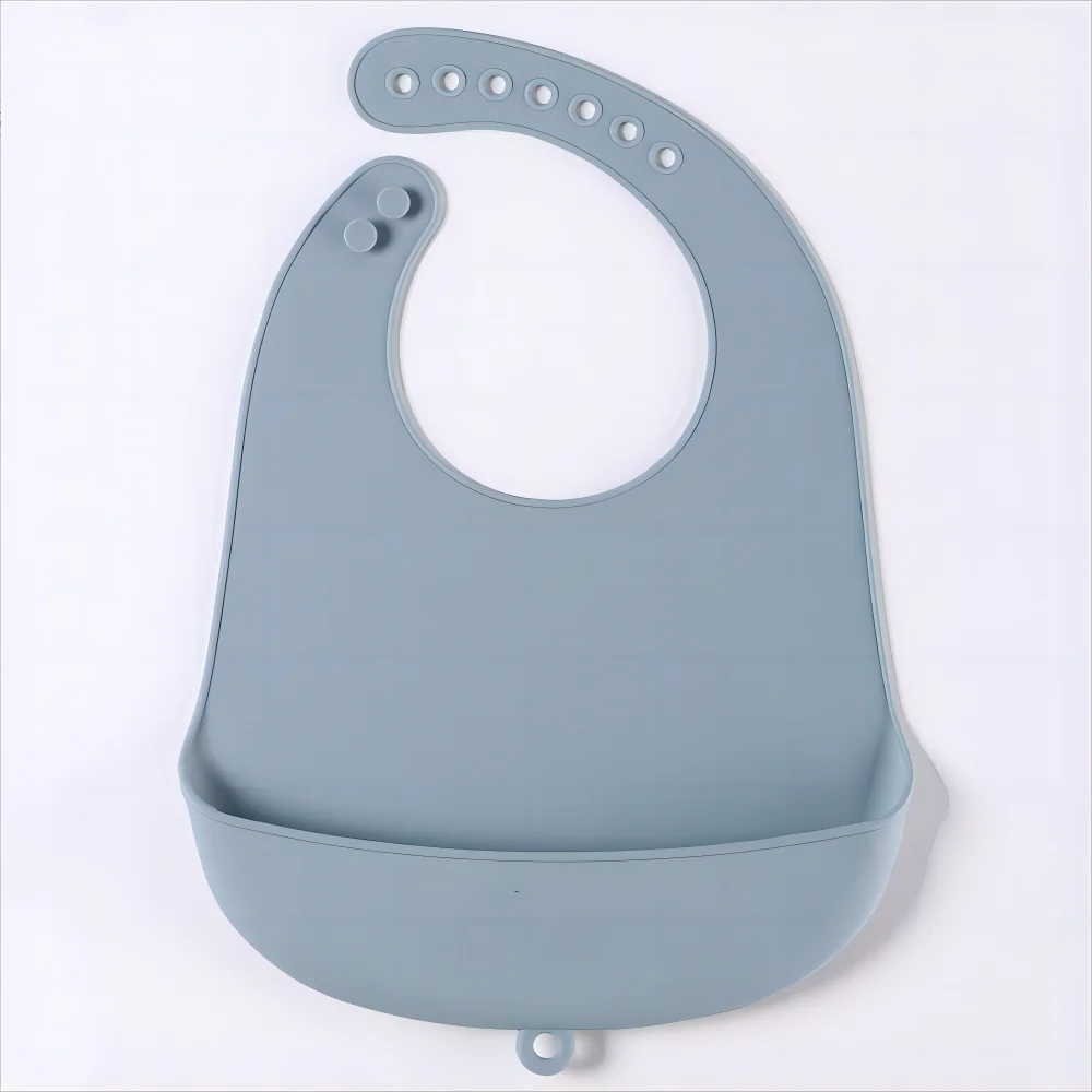 1/2pcs Food Grade Silicone Baby Eating Bibs Easy to Clean Baby Bibs Drool Towels Waterproof Children Silicone Drool Bibs