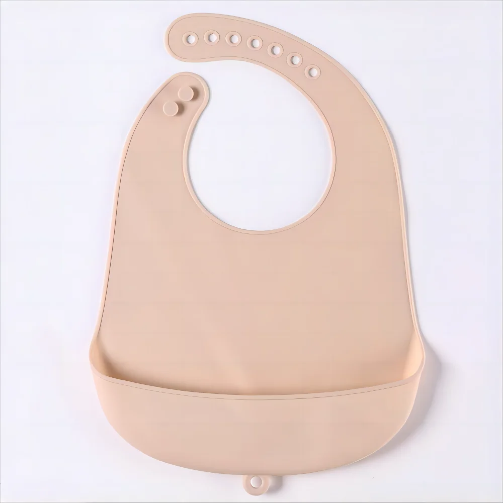1/2pcs Food Grade Silicone Baby Eating Bibs Easy to Clean Baby Bibs Drool Towels Waterproof Children Silicone Drool Bibs