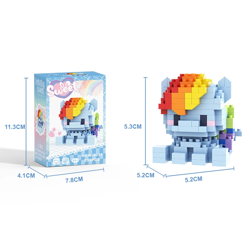 My Little Pony Building Blocks Lega Equestria Girls Figure Twilight Sparkle Building Blocks  Cartoon Character Toys For Children