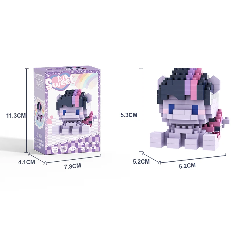 My Little Pony Building Blocks Lega Equestria Girls Figure Twilight Sparkle Building Blocks  Cartoon Character Toys For Children