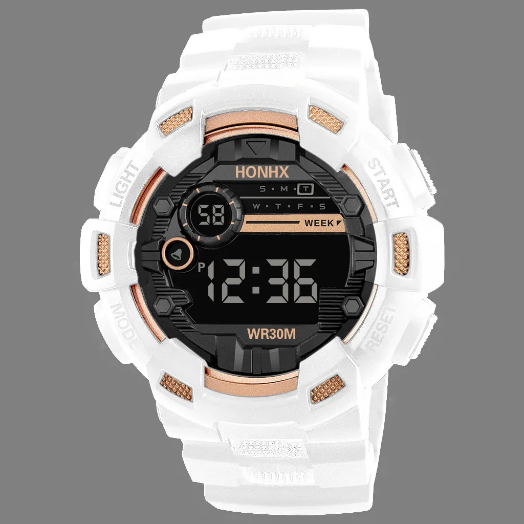 Military Men Watch Men's Digital Watches Sports Electronic Wristwatch 50MM Large Dial Clock Waterproof Sport Watch for Boy Child