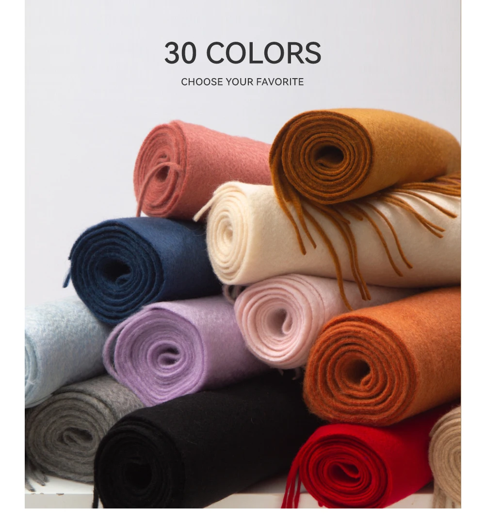 Solidlove Wool Winter Scarf Women Scarves Adult Scarves for Ladies 100% Wool Scarf Women Fashion Cashmere Poncho Wrap