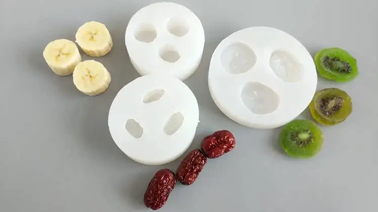 3d Fruit Silicone Molds Banana Slices Kiwi Dried Jujube Fruit Fondant Cake Chocolate Mould Cake Decoration DIY Resin Molds