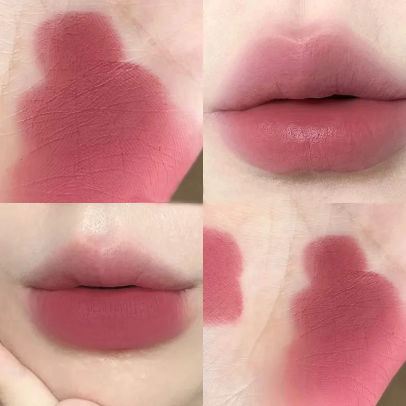 Waterproof and Easy To Color Matte Velvet Almond Nude Coffee Lipstick Lasting Do Not Stick To The Cup Lipstick Makeup Cosmetics