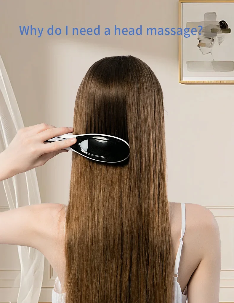 Electric Spray Massage Comb Hair Growth Vibration Head Massager Brush LED Anti Hair Loss Scalp Liquid Medicine Atomizing Comb
