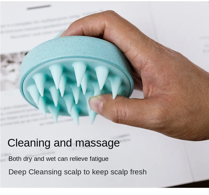 Head Cleansing and Massage Wet and Dry Scalp Massage Brush Soft Massage Cushioned Airbag Non-invasive Scalp Deep Conditioning