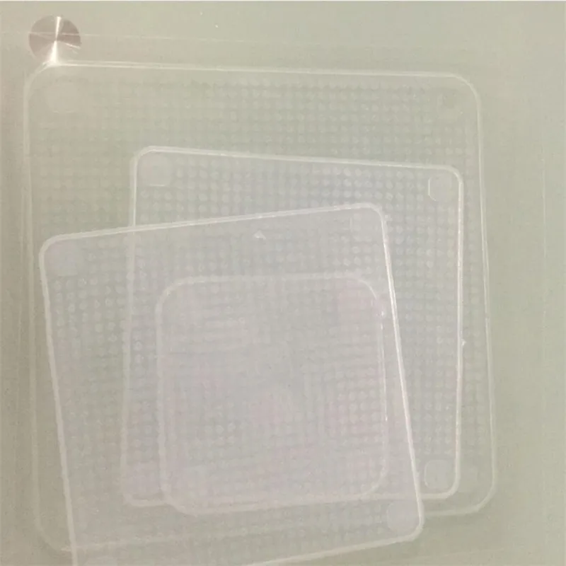 4Pcs Silicone Bowl Covers Food Fresh Keeping Wrap Reusable Silicone Wrap Seal Lid Cover Stretch Vacuum Food Wrap Kitchen Accs
