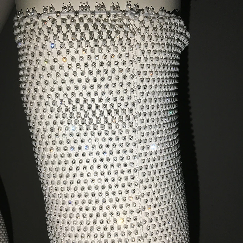 2024 Summer Beach Leg Warmer Fashion Black White Diamond Hollow Lace Up Leg Warmers For Outwear Accessories Bodycon Loungewear