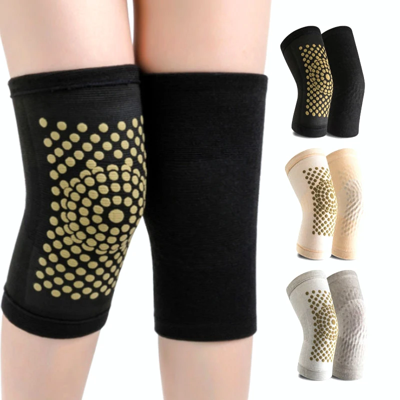 Customizable Men Women Self Heating Knee Pads Knit Winter Outdoor Sports Kneepad Warmers Arthritis Unisex Keep Warm Knee Sleeve
