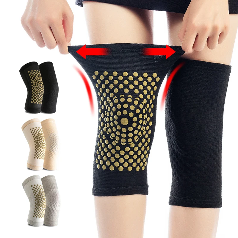 Customizable Men Women Self Heating Knee Pads Knit Winter Outdoor Sports Kneepad Warmers Arthritis Unisex Keep Warm Knee Sleeve