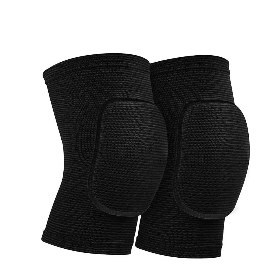 1Pair Sports Knee Pads Breathable Dancing Volleyball Soccer Patella Brace Support Unisex Gym Fitness Yoga EVA Sponge Kneepad