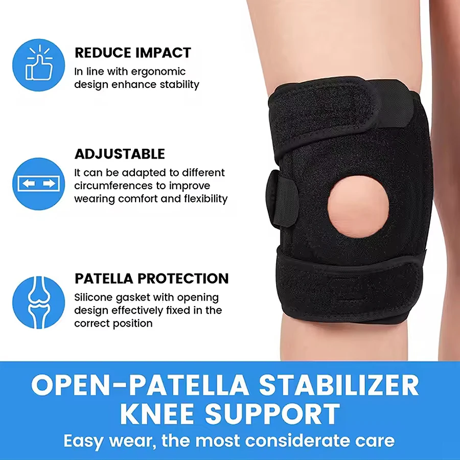1PC Orthopedic Knee Pad Knee Brace Support Joint Pain Relif Patella Protector Adjustable Sport Kneepad Guard Meniscus Ligament