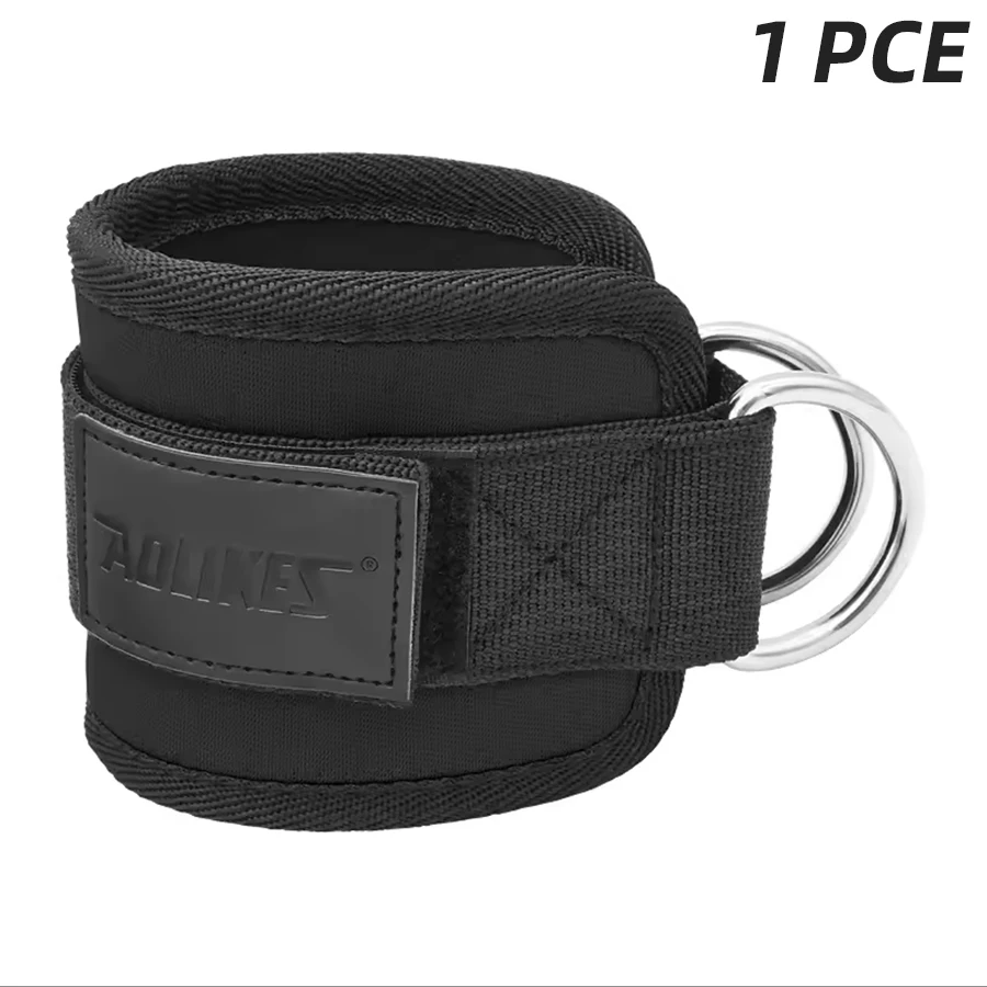 Adjustable Padded Ankle Wrist Cuffs Padded Straps D-Ring Glute Kickback for Cable Machine, Ideal for Glutes Exercises