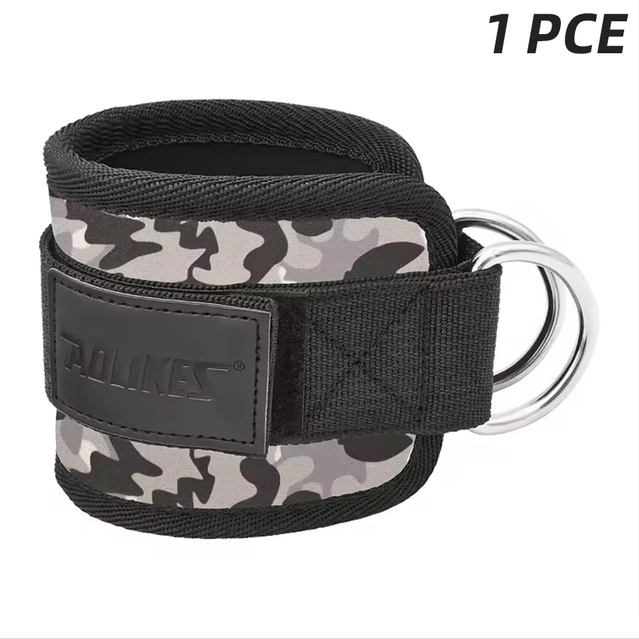 Adjustable Padded Ankle Wrist Cuffs Padded Straps D-Ring Glute Kickback for Cable Machine, Ideal for Glutes Exercises