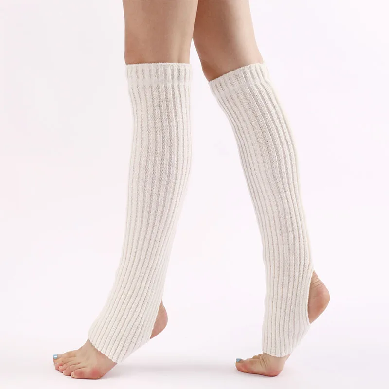 Winter Knitted Leg Warmers for Women Girls Female Boot Socks Yoga Warm Leg Cover for Gym Fitness Dance Stretching Warm