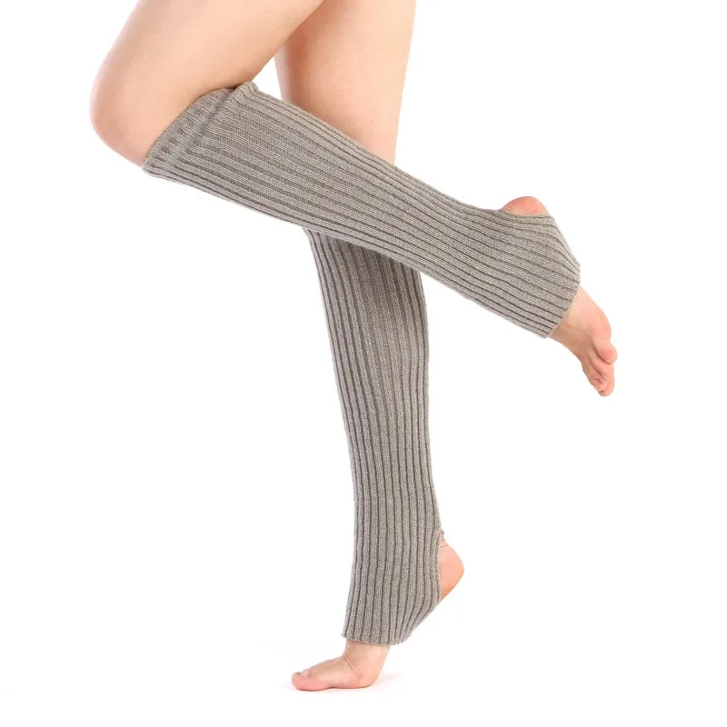 Winter Knitted Leg Warmers for Women Girls Female Boot Socks Yoga Warm Leg Cover for Gym Fitness Dance Stretching Warm