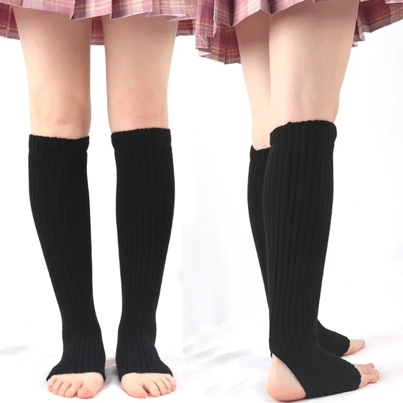 Winter Knitted Leg Warmers for Women Girls Female Boot Socks Yoga Warm Leg Cover for Gym Fitness Dance Stretching Warm