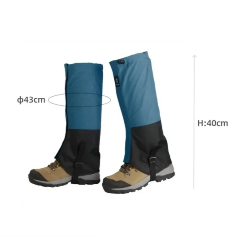 Men Women Hiking Gaiters Waterproof Leg Gaiters Long Tube Durable Outdoor Protection Cover Knee Sleeve Leg Warmer