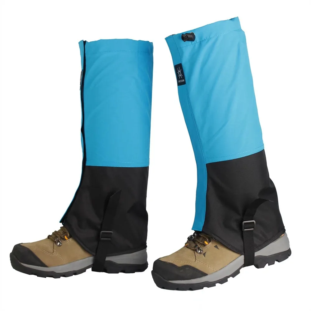 Men Women Hiking Gaiters Waterproof Leg Gaiters Long Tube Durable Outdoor Protection Cover Knee Sleeve Leg Warmer