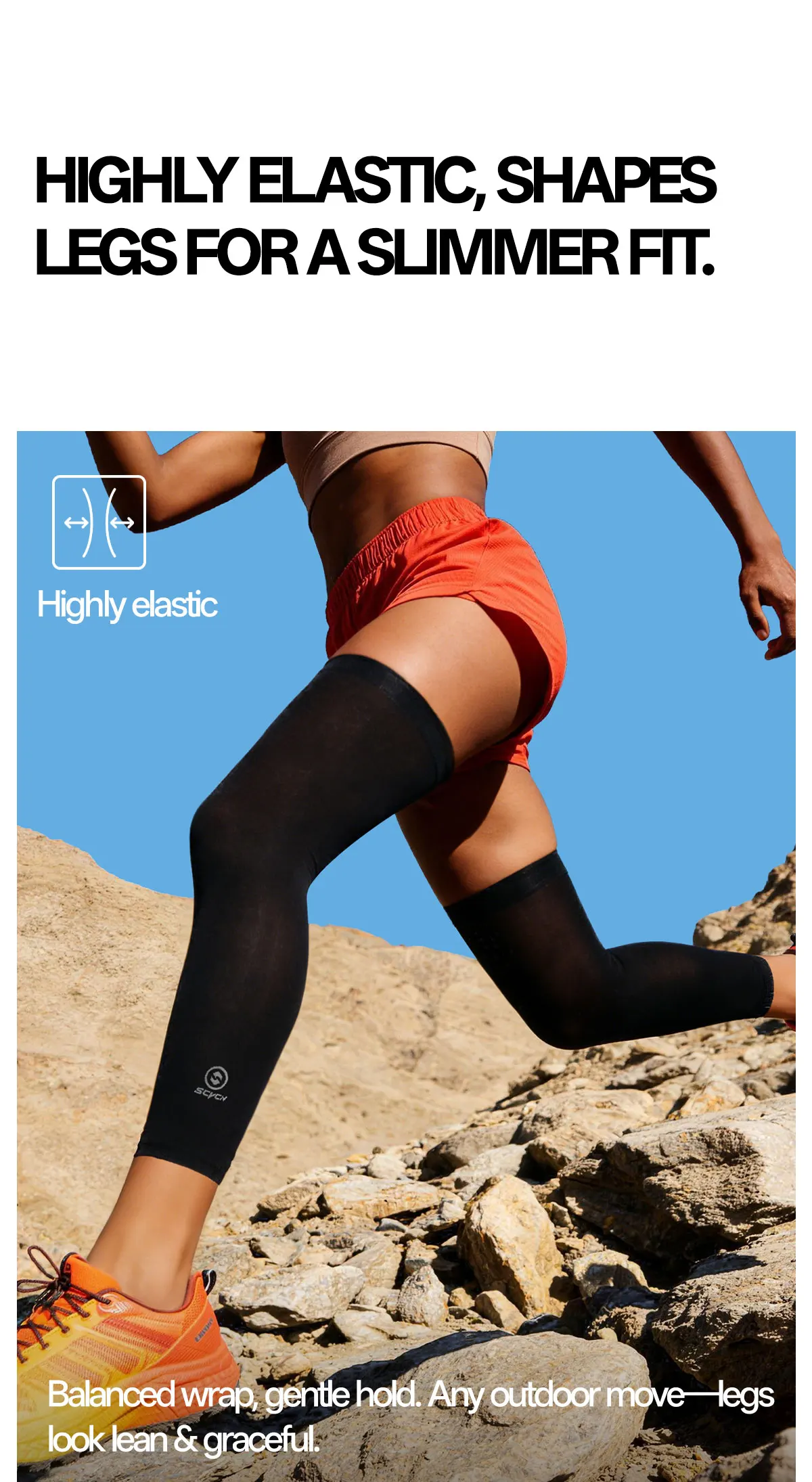 SCVCN Leg Sleeve Bike Sports Arm Sleeve Sun Anti-UV Leg Sleeves Ice Fabric Bicycle Leg Sleeve Run Fitness Cycling Arm Warmers
