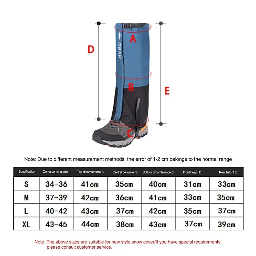 1 Pair Outdoor Knee Sleeve Travel Leg Warmers Waterproof Tourist Knee Sleeve