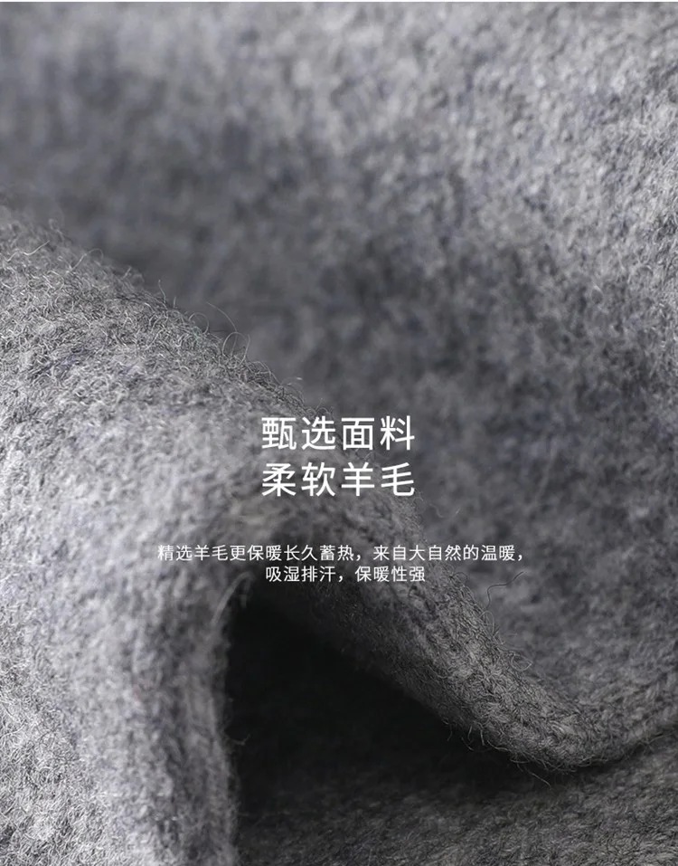100%Wool Knitted Warm Knee Warmer For Woman and Man 2025 Autumn Winter