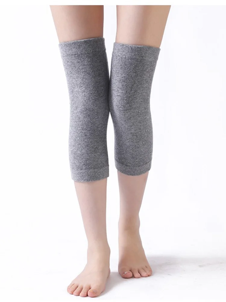 100%Wool Knitted Warm Knee Warmer For Woman and Man 2025 Autumn Winter