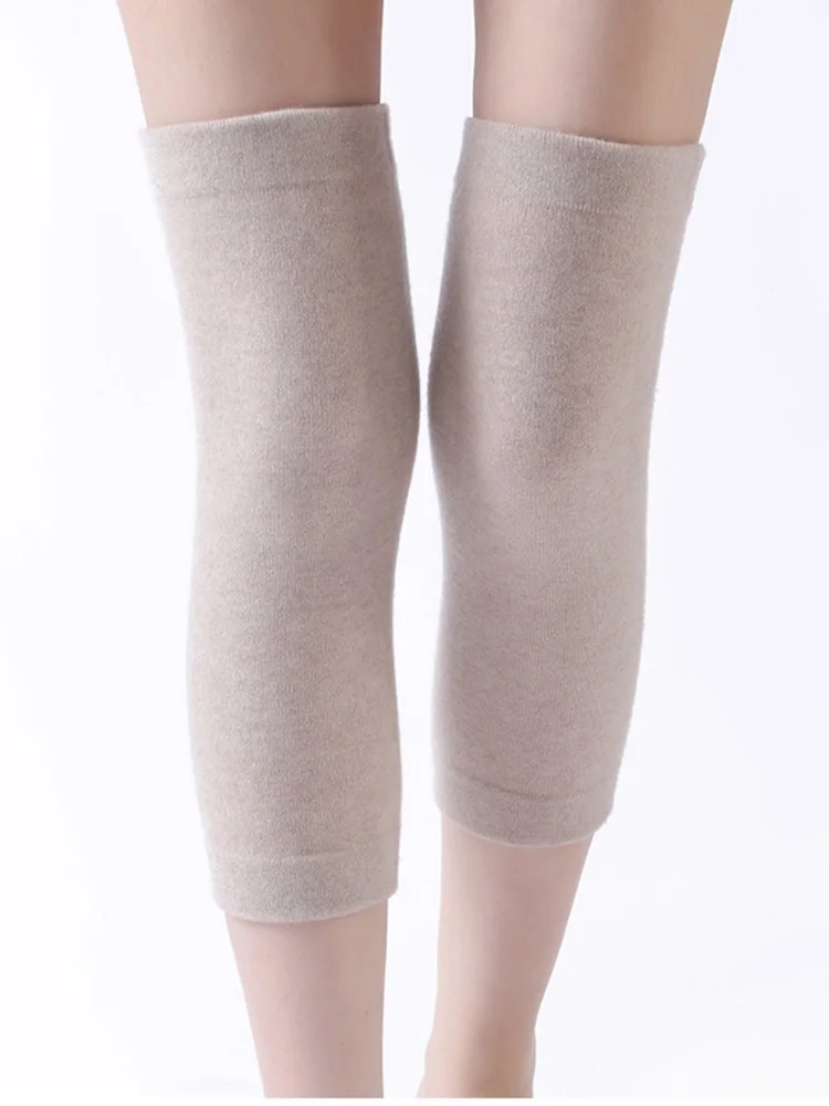 100%Wool Knitted Warm Knee Warmer For Woman and Man 2025 Autumn Winter