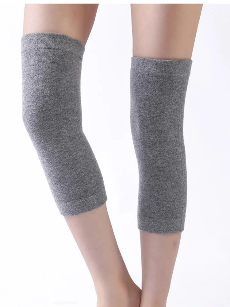 100%Wool Knitted Warm Knee Warmer For Woman and Man 2025 Autumn Winter