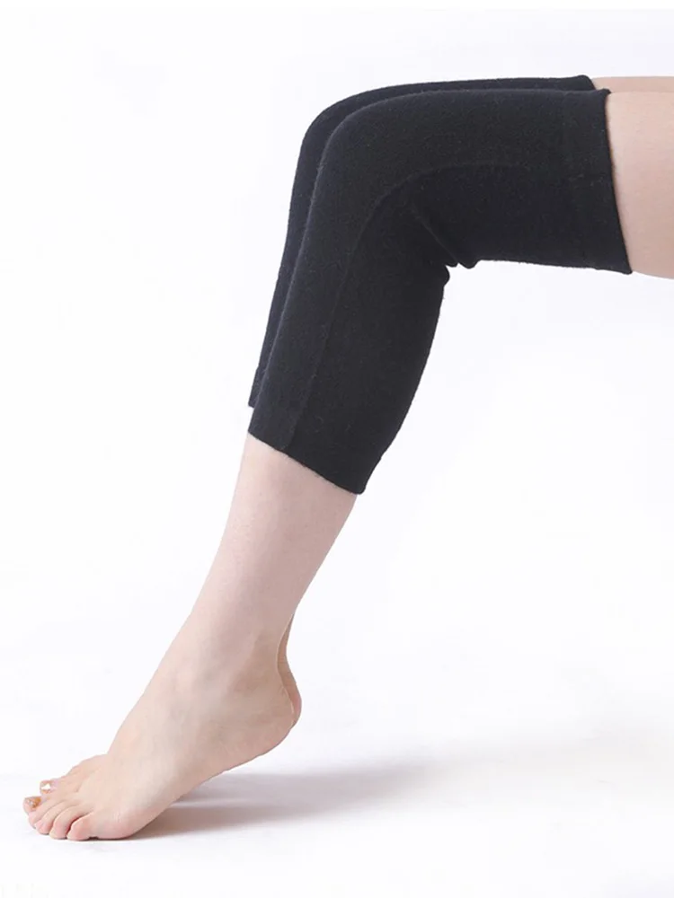 100%Wool Knitted Warm Knee Warmer For Woman and Man 2025 Autumn Winter