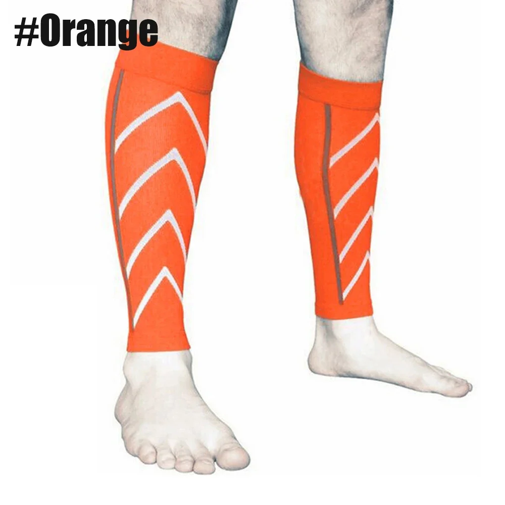 1Pair Calf Compression Sleeve  20-30mmHg Women Men Footless Running Leg Socks Shin Splints Varicose Veins Marathon Leg Sleeves