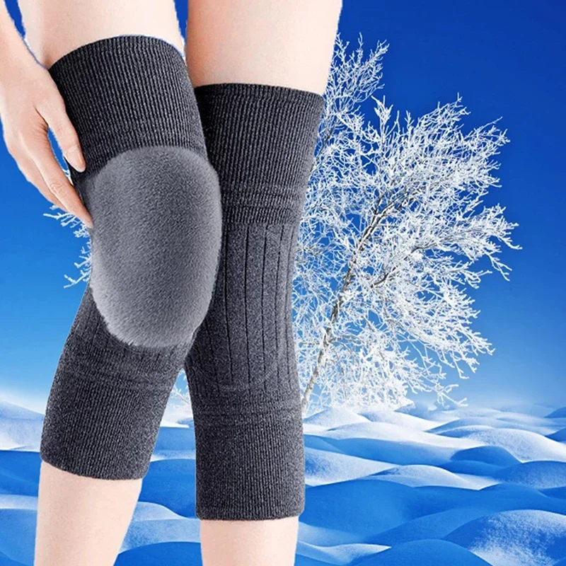 1/2/3Pairs Winter Thermal Knee Pads Compression Women Men Elderly Cold Resistant Arthritis Knee Support Running Knee Protector