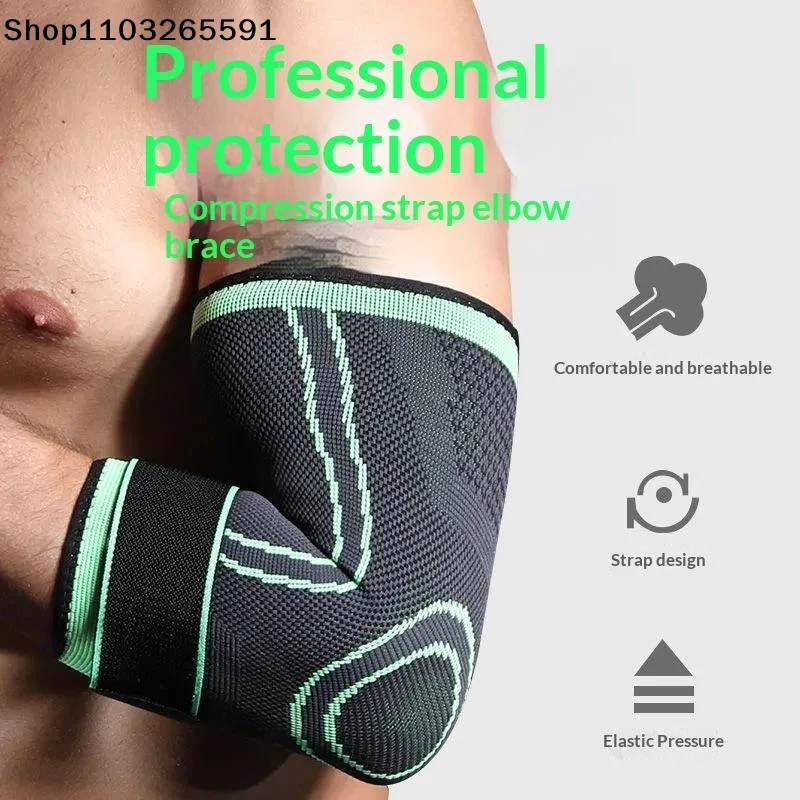 1Pc Elbow Support Elastic Gym Fitness Nylon Protective Pad Absorb Sweat Sports Safety Basketball Arm Sleeve Elbow Brace