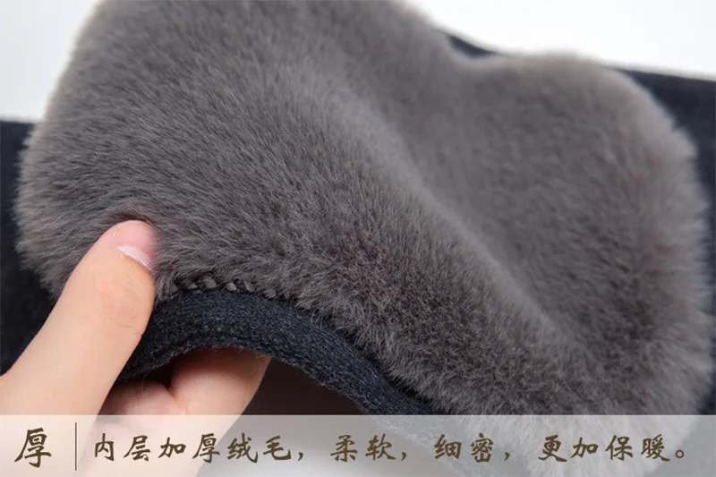 Men Women Autumn Winter Fleece Knee Pads Outdoor Cold-Resistant Leg Warmers Middle-Aged Man Thick Knit Knee Pads Woman Stretchy