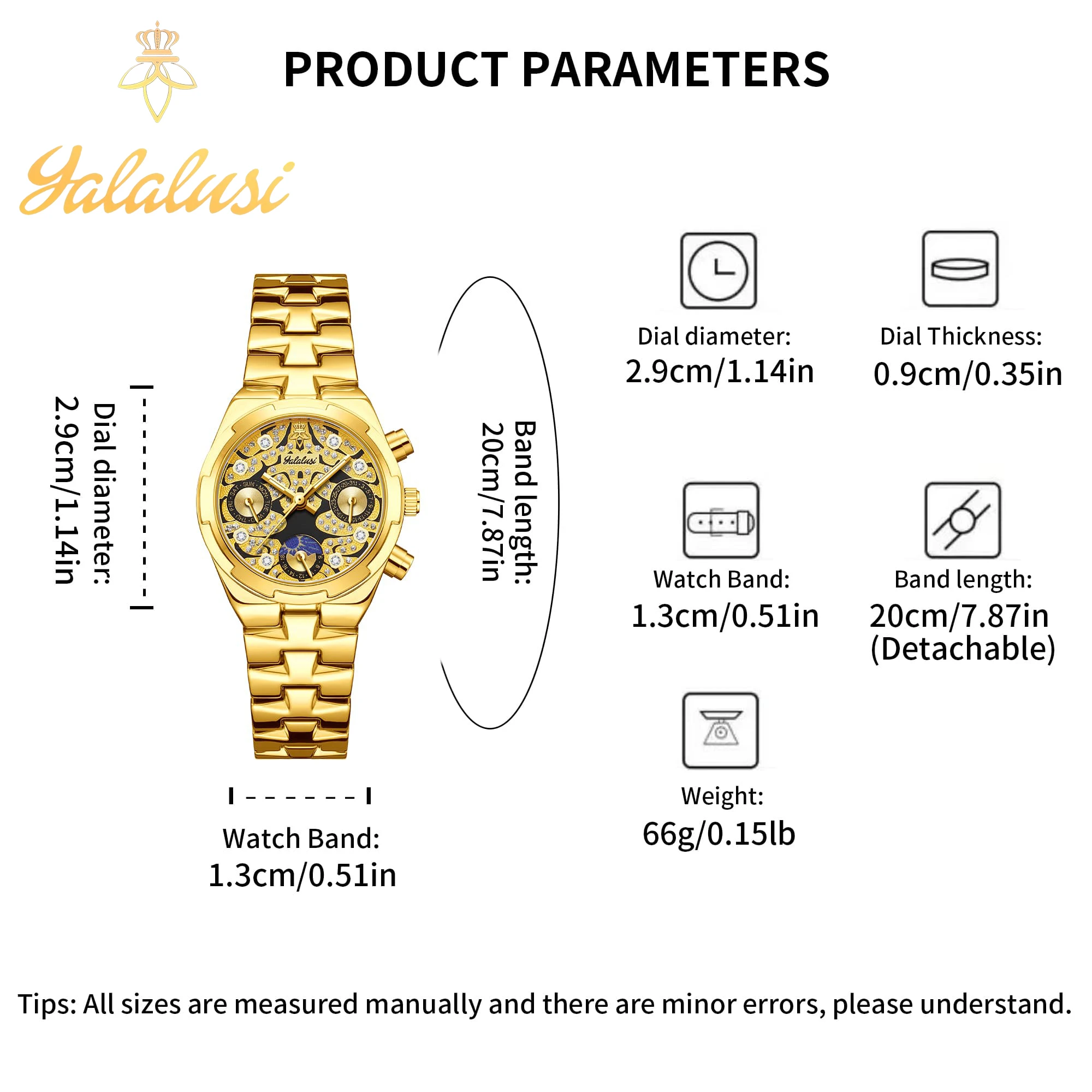 YaLaLuSi Unisex Waterproof Quartz Watches: Luxury Couple Watches, Fashionable Bracelet Watches, Gift Ideas Reloj Mujer