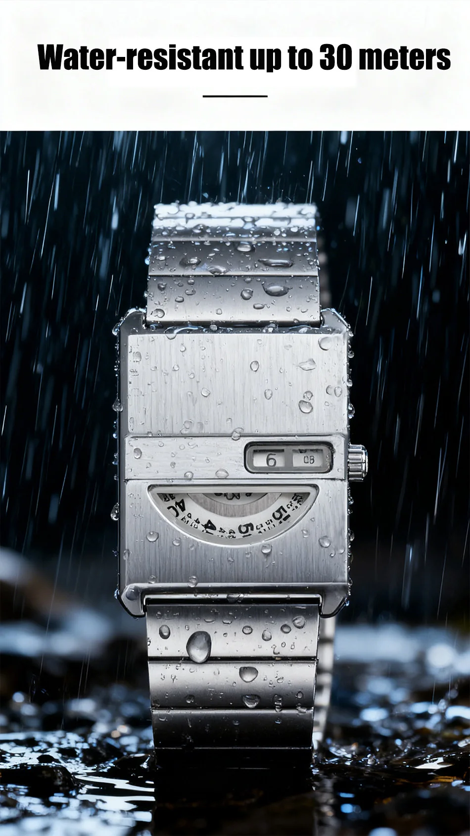 Square Niche Couple Watches Silver Stainless Steel Bracelet New-style Trendy Men Timepiece Fashionable Gift Unisex Quartz Watche