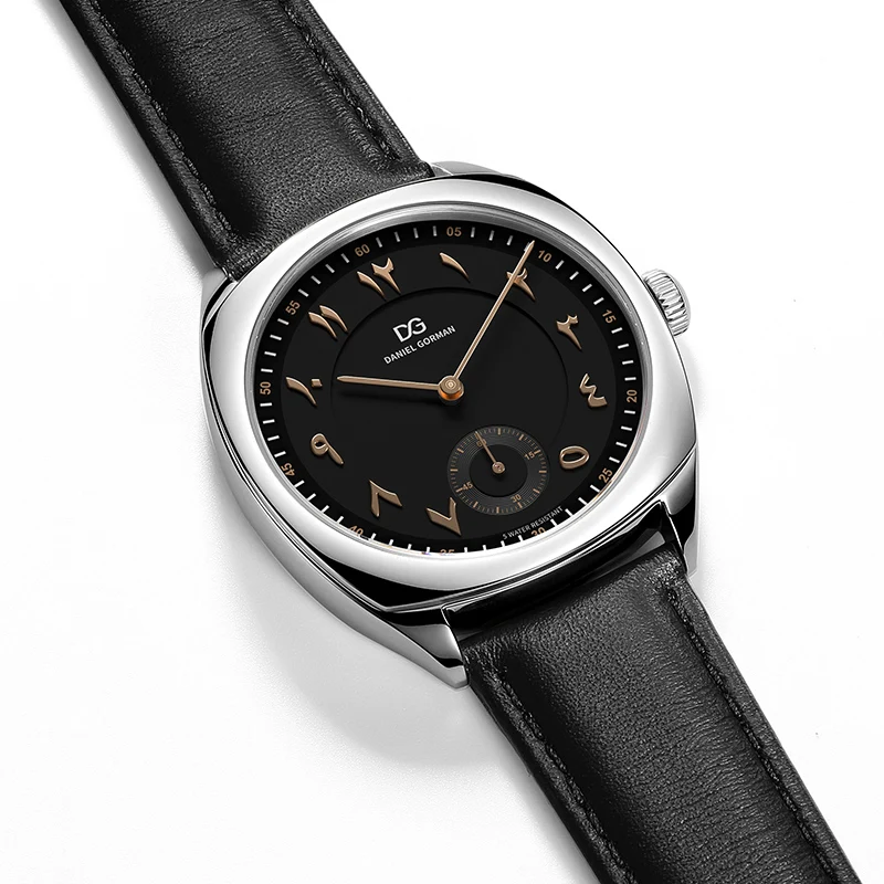 Arabische Uhren Arabic Gorman Watch For Lover 2026 Couple Watch Japan Quartz Stainless Steel Case Leather Strap
