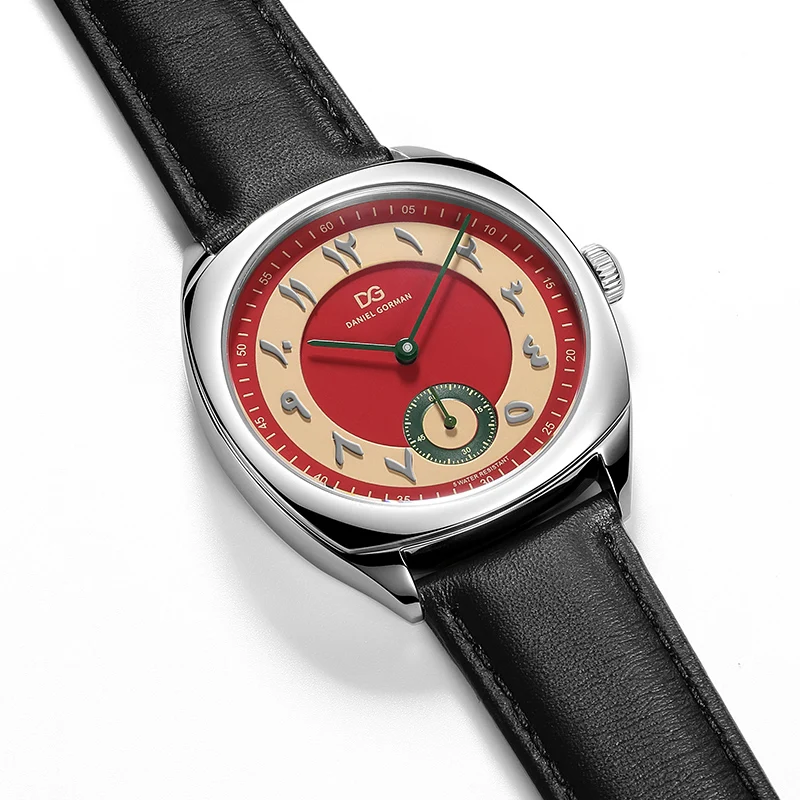 Arabische Uhren Arabic Gorman Watch For Lover 2026 Couple Watch Japan Quartz Stainless Steel Case Leather Strap