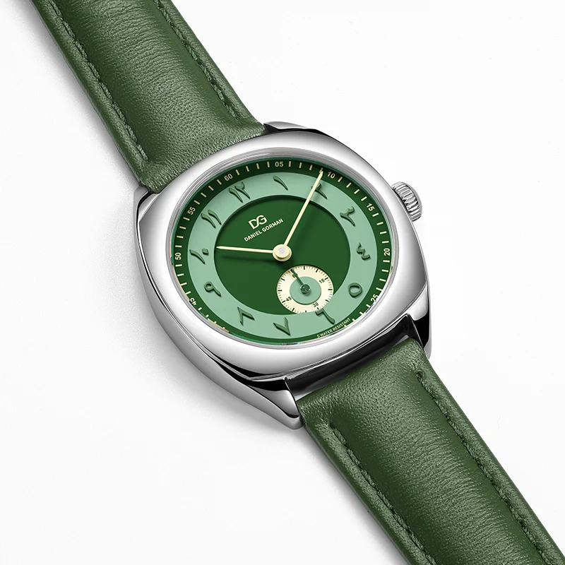 Arabische Uhren Arabic Gorman Watch For Lover 2026 Couple Watch Japan Quartz Stainless Steel Case Leather Strap