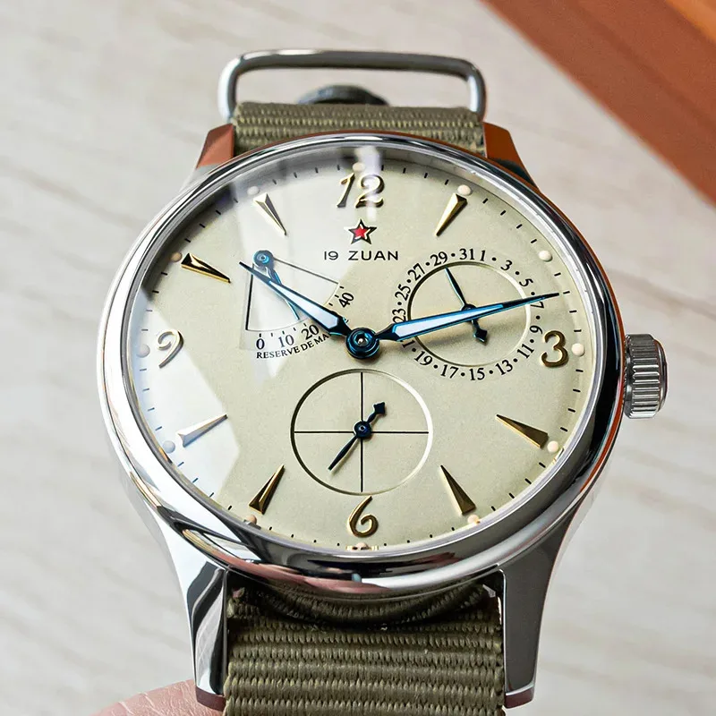 1963 Automatic Watches 40mm Man Watch Pilot Watch of Men Seagull ST1780 Movement Mechanical Waterproof Wristwatch Reloj Hombre